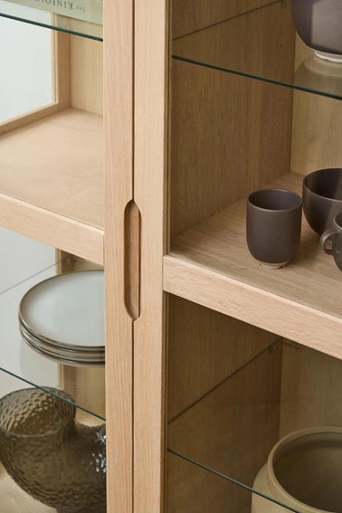 Witryna MARTE 140 cm Dąb Bielony