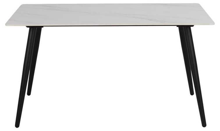 Stół WICKLOW 140x80cm Biały/Czarny