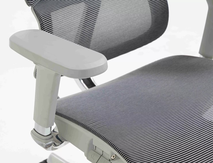 Fotel Biurowy Obrotowy WINNER Lux Szary/Czarny