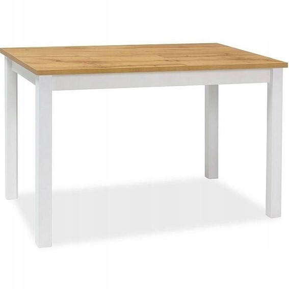 Stół ADAM 100x60 Biały Mat/Dąb Wotan