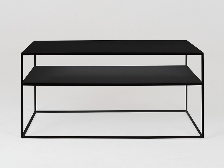 Stół Kawowy Tensio 2 Floor Metal 100x60 Czarny
