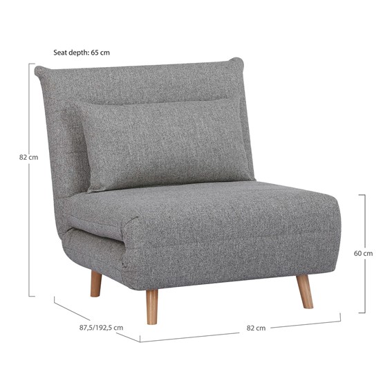 Sofa Rozkładana MARLOW 1 Szary