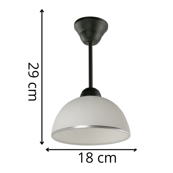 Lampa Wisząca CYRKONIA A Czarny