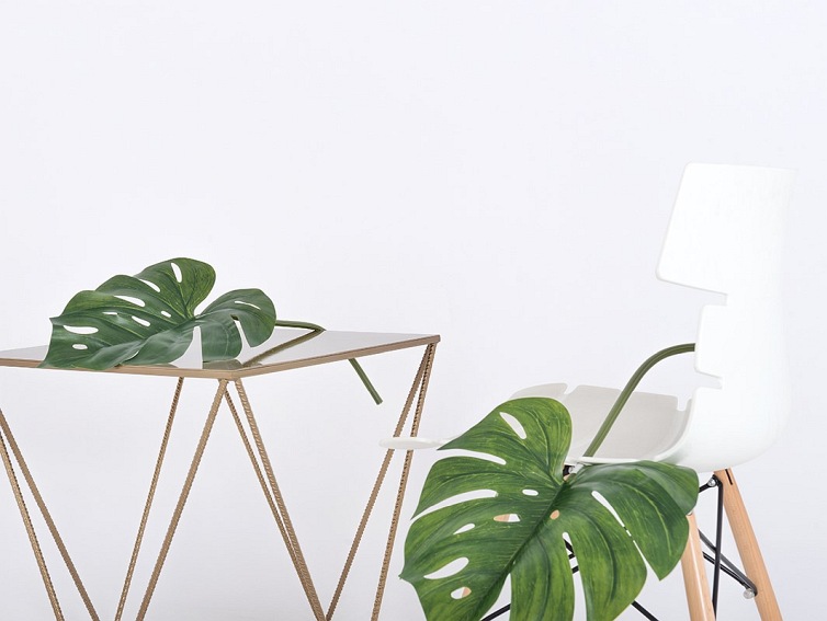 Stolik Daryl Metal  55x55x55 Złoty