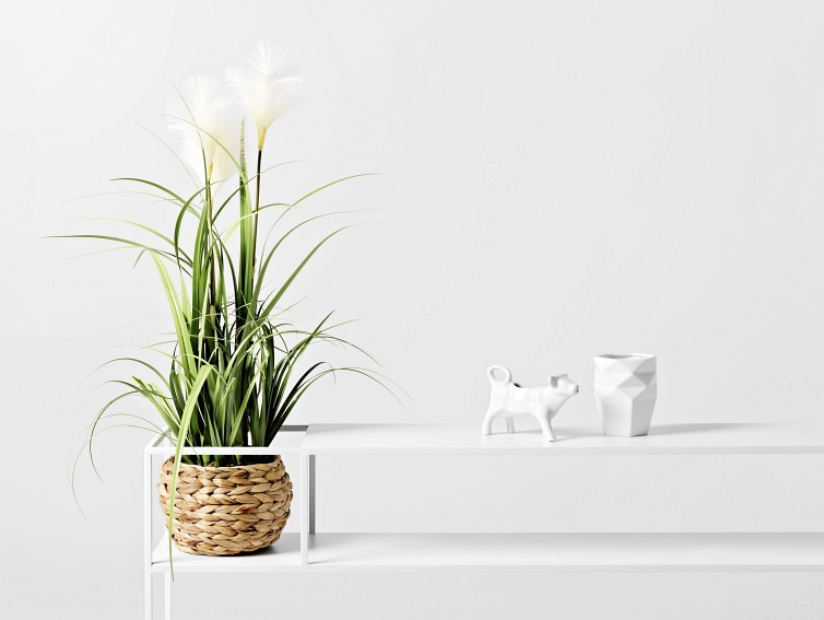 Konsola SENSO FLOWER METAL L 120x25 Biały