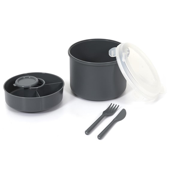 Lunch Box ROUND 1,4l Antracytowy