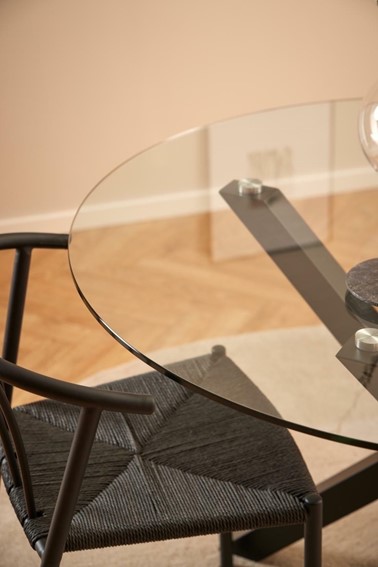 Stół HEAVEN Fi119cm Czarny