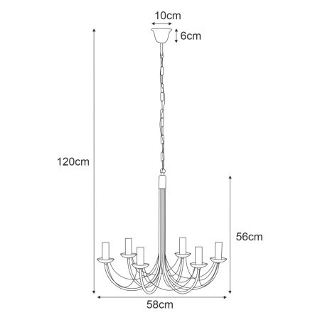 Lampa Wisząca PERSEO K-3520 Czarny