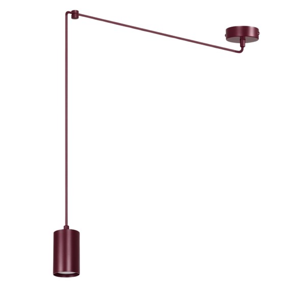 Lampa Wisząca TRAKER 1 Burgundowy