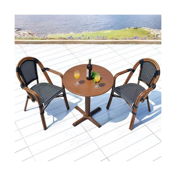 Krzesło CAFE PARIS ARM Brązowy/Czarny/Biały