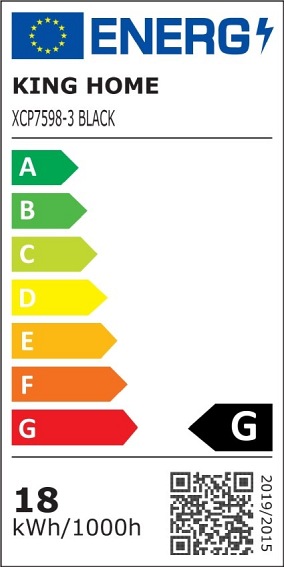 Lampa Wisząca Blink 3 Czarny