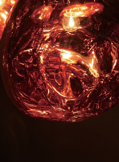 Lampa wisząca FUSION 20 miedziana - akryl