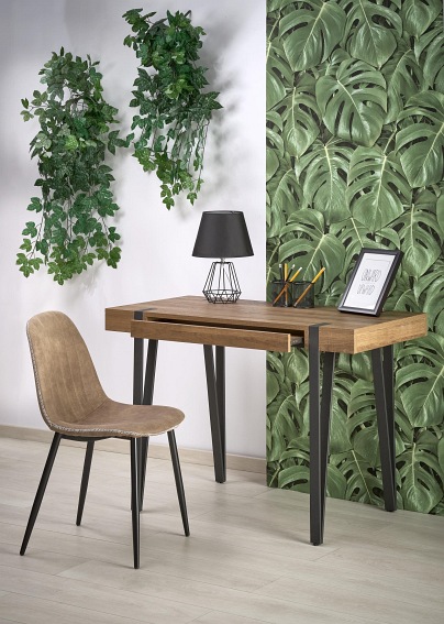 Biurko B39 Czarny/Orzech Miodowy