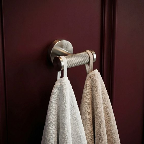 Wieszak Podwójny 6612 MODERN Nikiel Szczotkowany