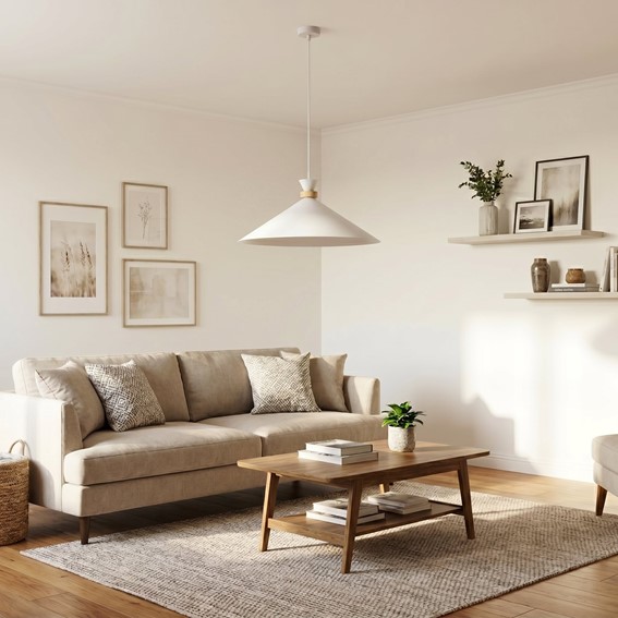 Lampa Wisząca OLIVO 1L Biały
