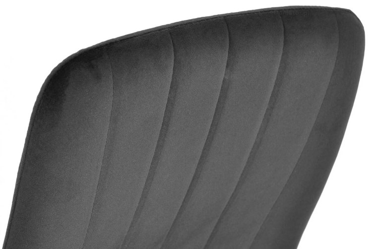 Krzesło SOFIA Welur Czarny/Czarny