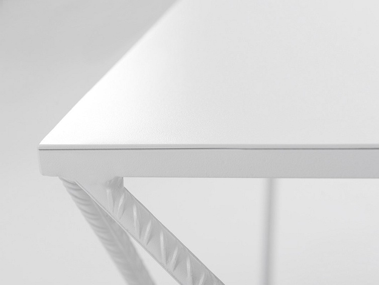 Stolik Kawowy DARYL METAL 80 Biały