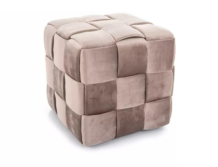 Puf CASEL Velvet Ciemny Beż
