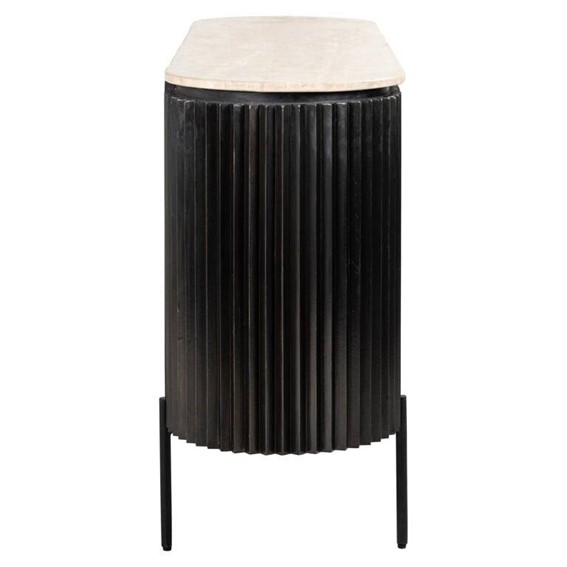 Komoda HAMPTON 3 drzwiowa Brązowy/Beżowy