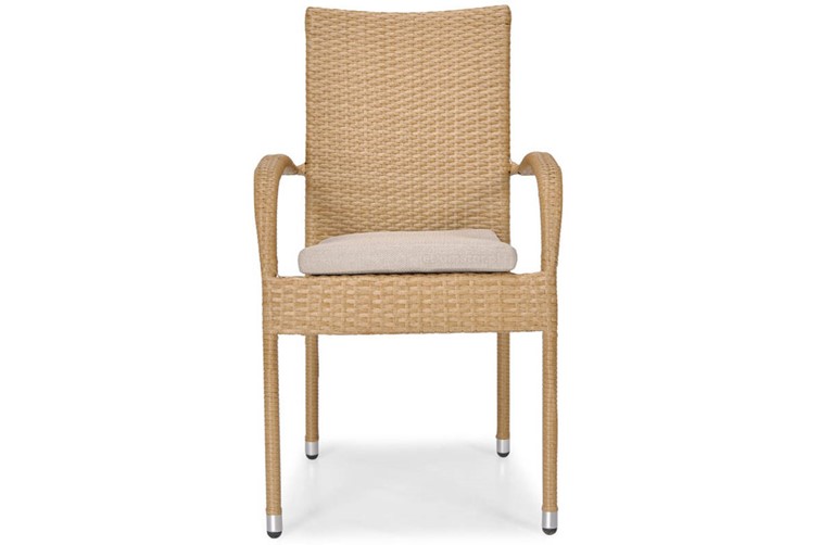 Zestaw Ogrodowy MALAGA Stół i 6 Krzeseł  Beźowy