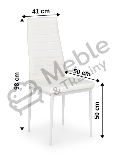 Krzesło K70 Biały Ekoskóra