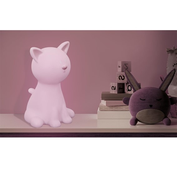 Lampka Cat Night Biały