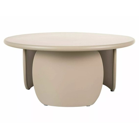 Ława NOEMI Fi80cm Ciemny Beż Mat