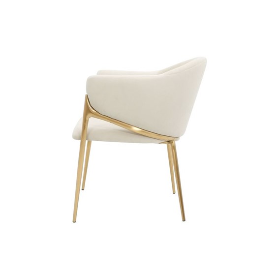 Krzesło MODIG M5-10 Biały/Złoty