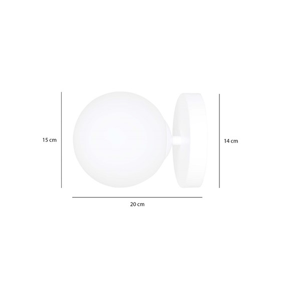 Kinkiet HALLDOR K1 Biały