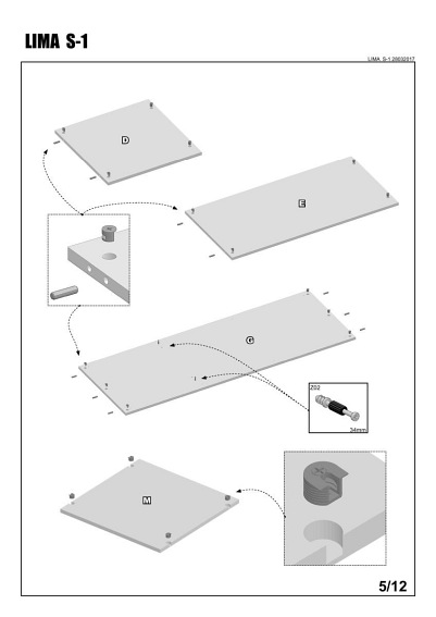 Szafa LIMA S1 Dąb Sonoma/Biały