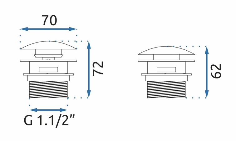 Korek Do Wanny Złoty
