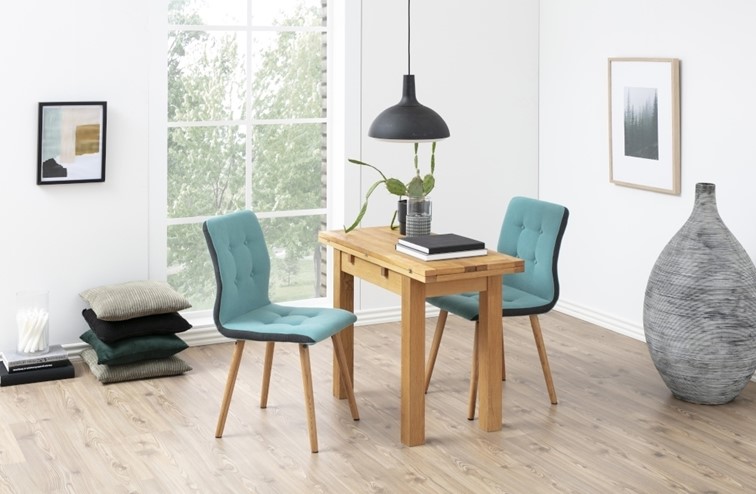 Stół Rozkładany KENLEY 100x90 Naturalny