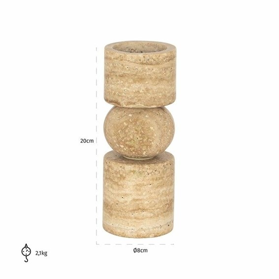 Świecznik ALAINA II Beż