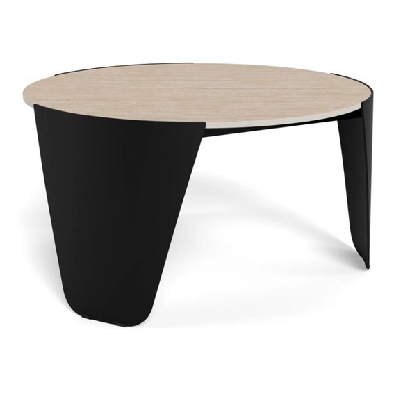 Stolik ALTEA fi80 Beżowy/Czarny