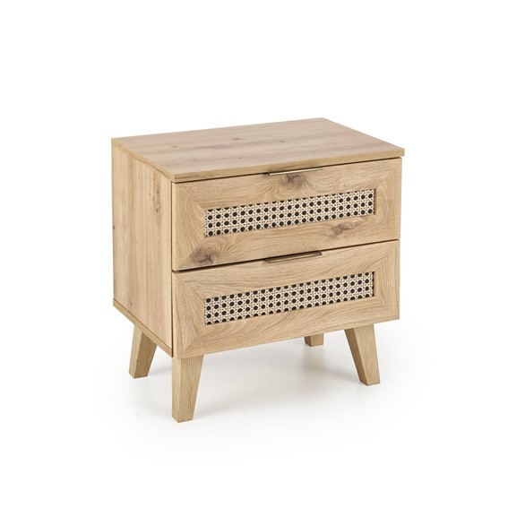 Szafka nocna BORNEO SN-1 Dąb Artisan/Czarny