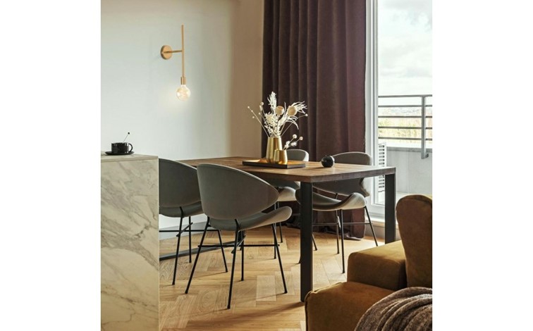 Lampa Ścienna RIVA Złoty