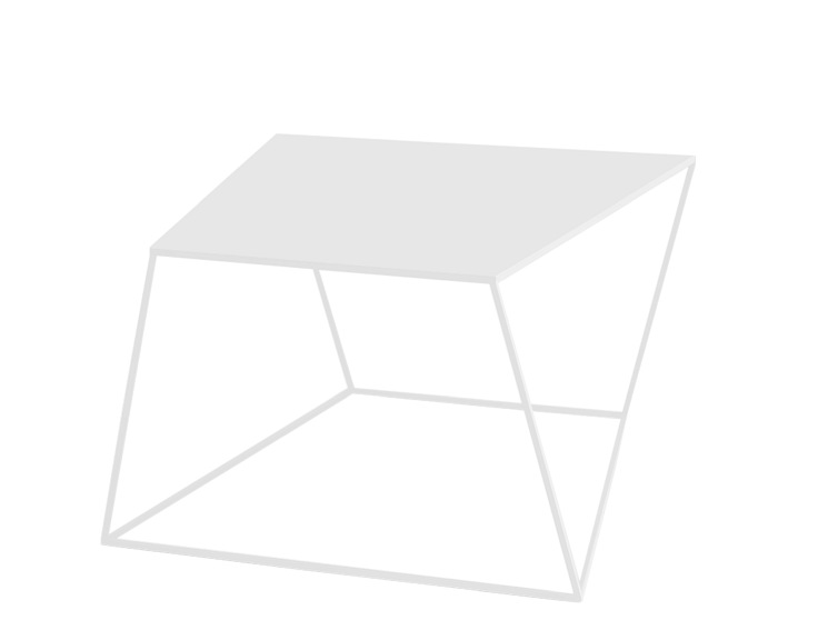 Stół Kawowy Zak Metal 80 Biały