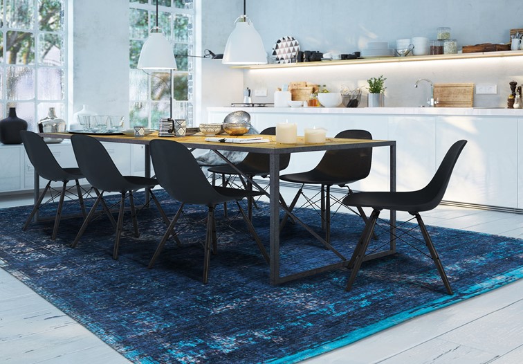 Dywan MEDALLION Blue Night 8254 240x340 cm