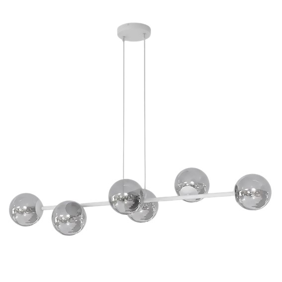 Lampa Wisząca MAGNUS 6 Szary/Grafitowy