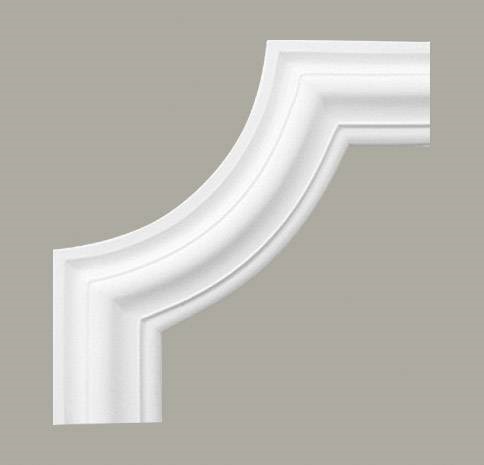 Narożnik Naścienny Gładki LNG-02-2 24 cm Biały