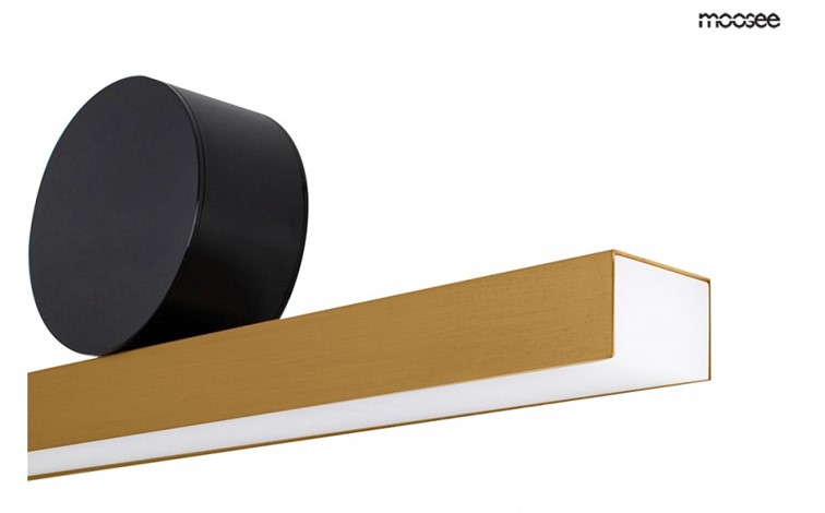 Lampa Ścienna WAND 45 Złoty/Czarny