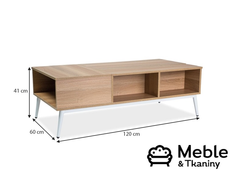 Ława ARRAS Dąb/Biały