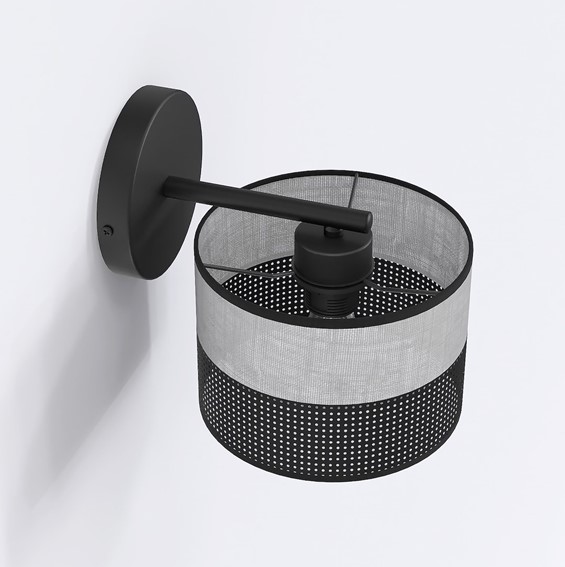 Kinkiet KARBON K1 Czarny/Szary