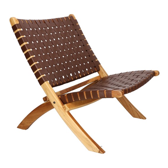 Fotel PERUGIA Skóra Brązowa