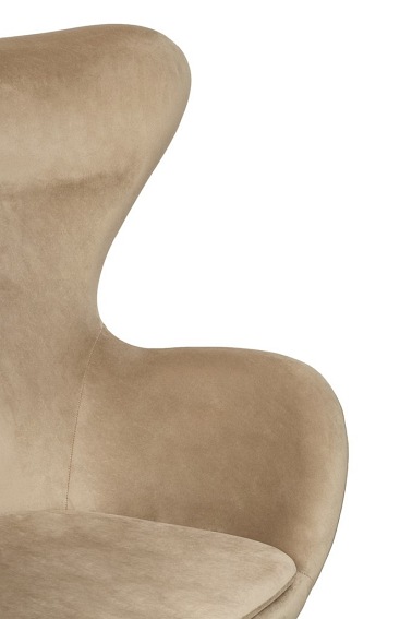 Fotel EGG Szeroki Velvet Khaki
