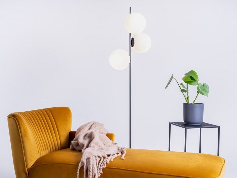 Lampa Podłogowa Bobler 35x40x155 Czarny