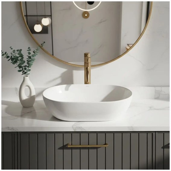 Umywalka Nablatowa AMELIA 45 Biały