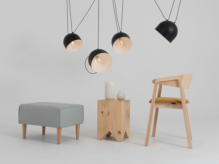 Lampa wisząca POPO L 4 – czarny