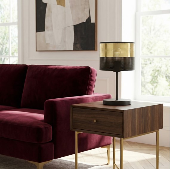 Lampa Biurkowa LUX LN1 Czarny/Złoty