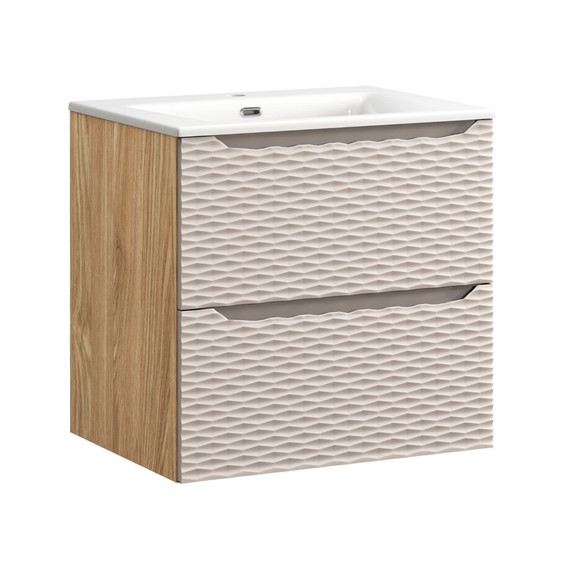 Zestaw Meblowy SKY 60cm Beż/Dąb Olejowany